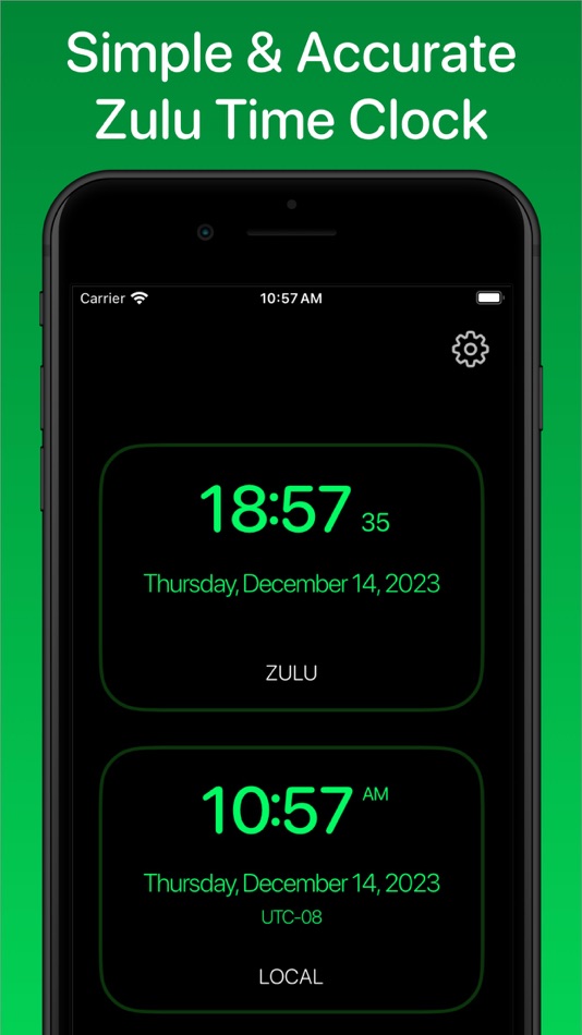 #1. Zulu Time Now - UTC GMT Clock (iOS) 由: Bonsaisoft LLC