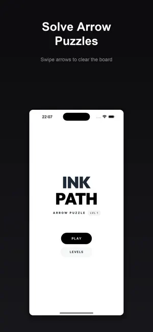 InkPath : Arrow Puzzle screenshot 1