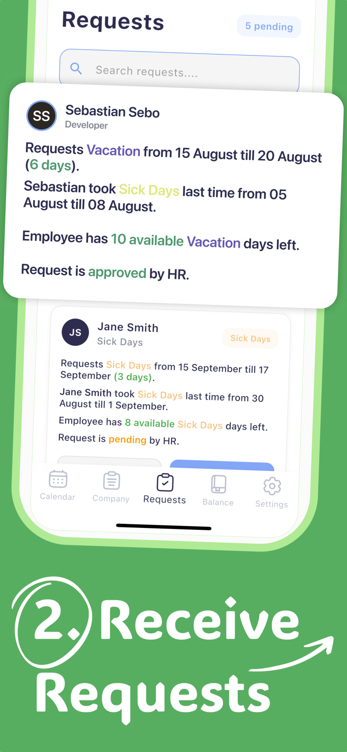 Manage Day Off  and PTO TimeOff