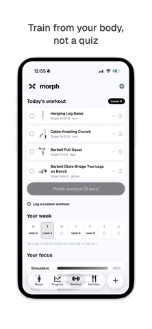 Morph: AI Body Transformation iPhone screenshot