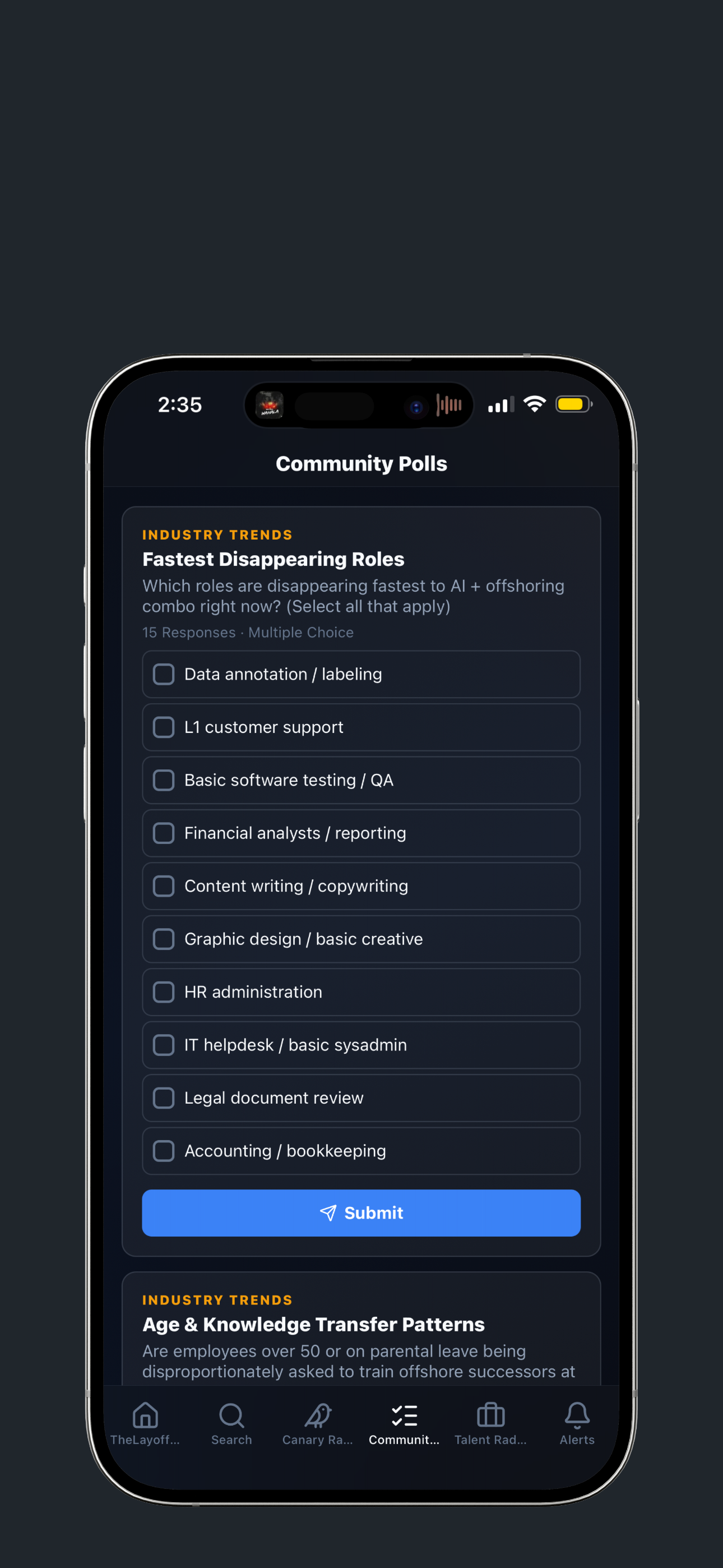 TheLayoffRadar screenshot 3