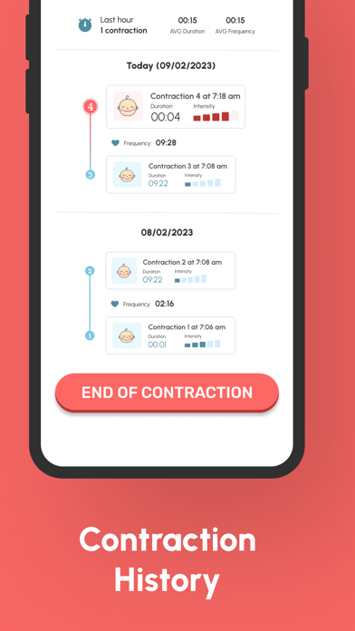 Contraction Tracker Counter Screenshot