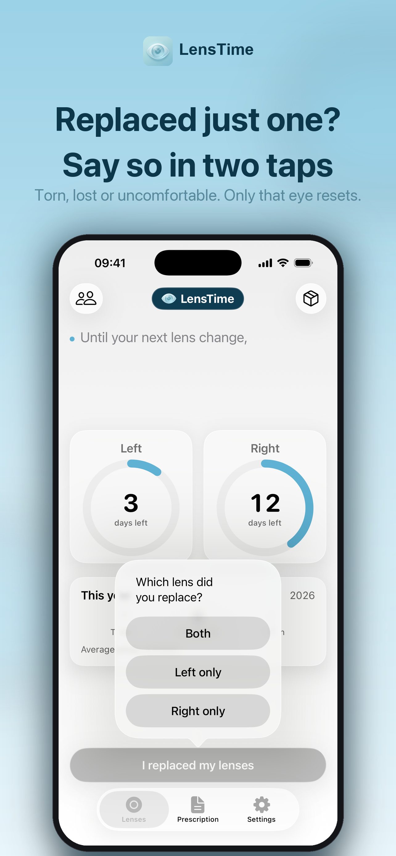 LensTime: Contact Lens Tracker screenshot 2