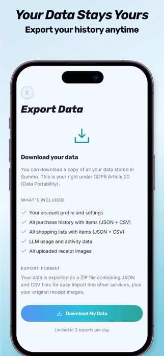 Summo+ Grocery List Manager Screenshot 10 of 10