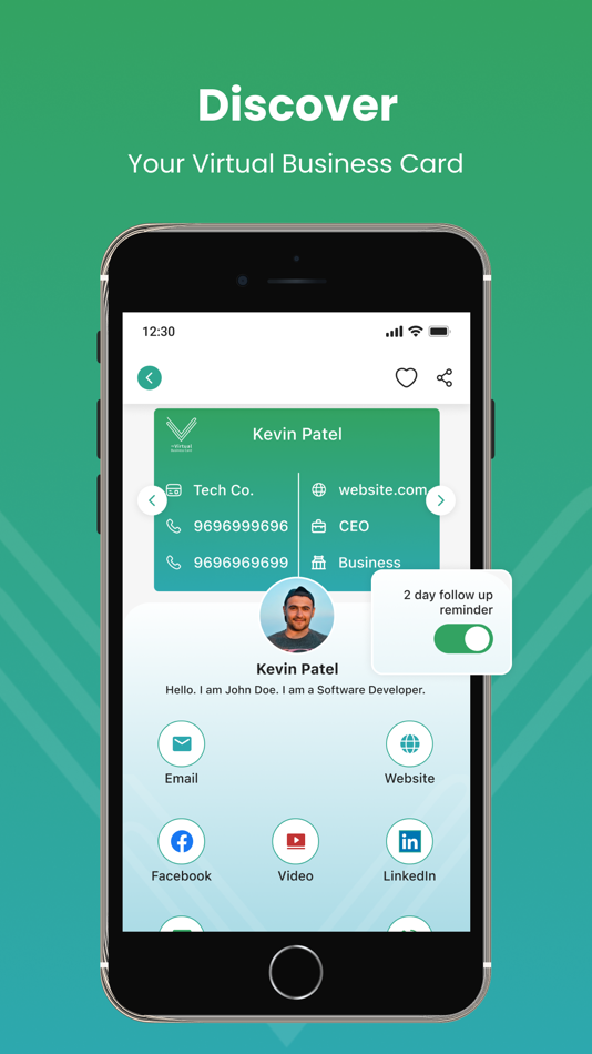 #6. My Virtual Business Card (iOS) 由: Arturo Uribe