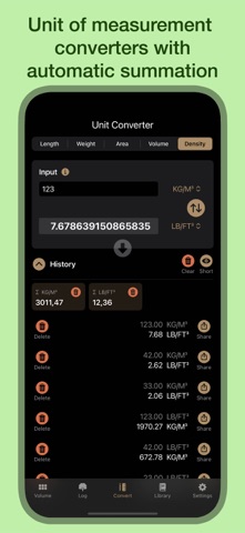 Wood Log Calculator iPhone screenshot