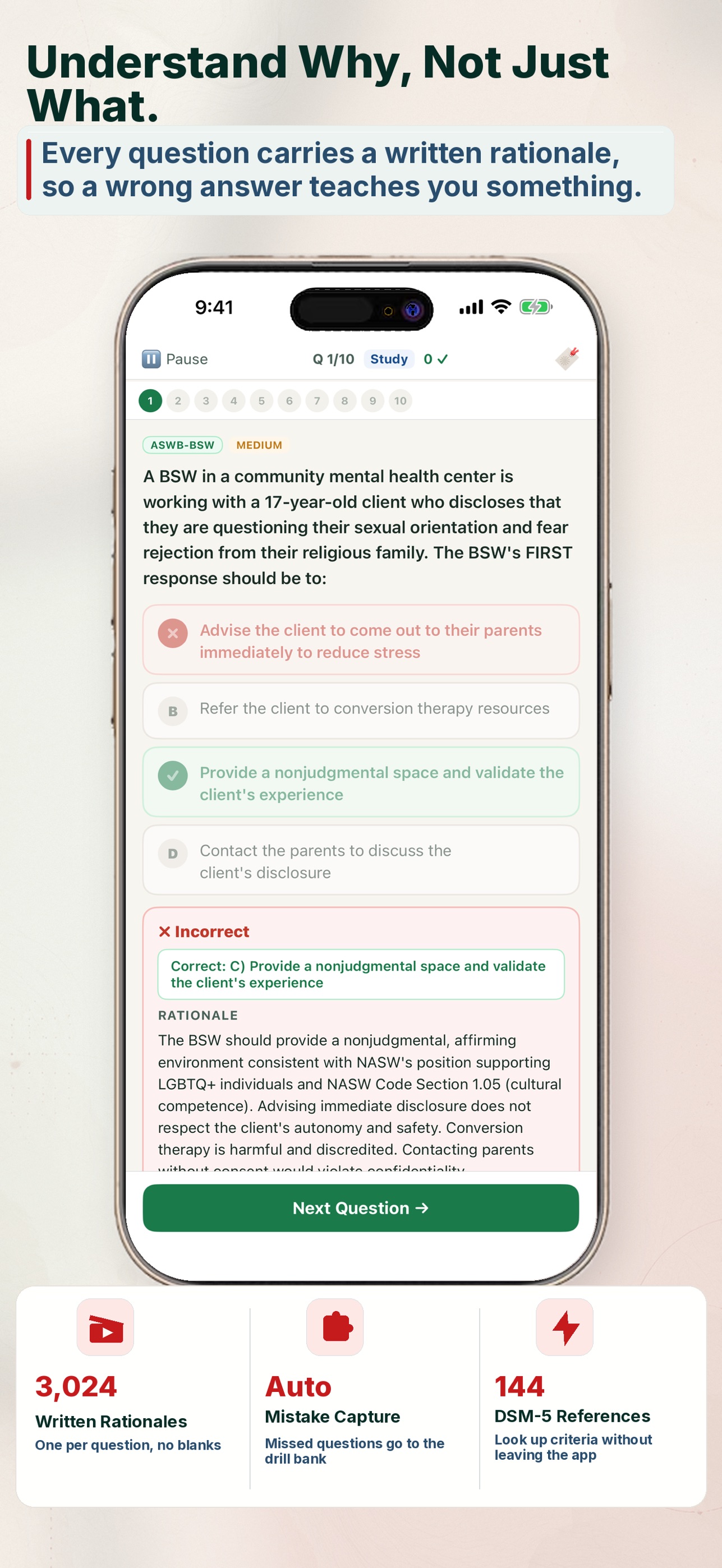 Screenshot 5 of ASWB BSW : Bachelors Exam Prep