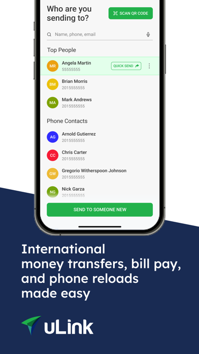uLink Money Transfer SuperApp screenshot