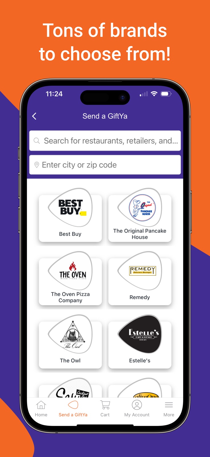 GiftYa - Send Gift Cards iphone screenshot 2