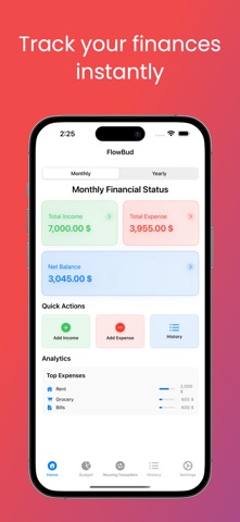 FlowBud - Budget & Expenses screenshot