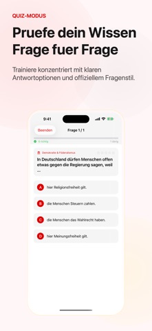 Einburgerungstest Deutschland screenshot