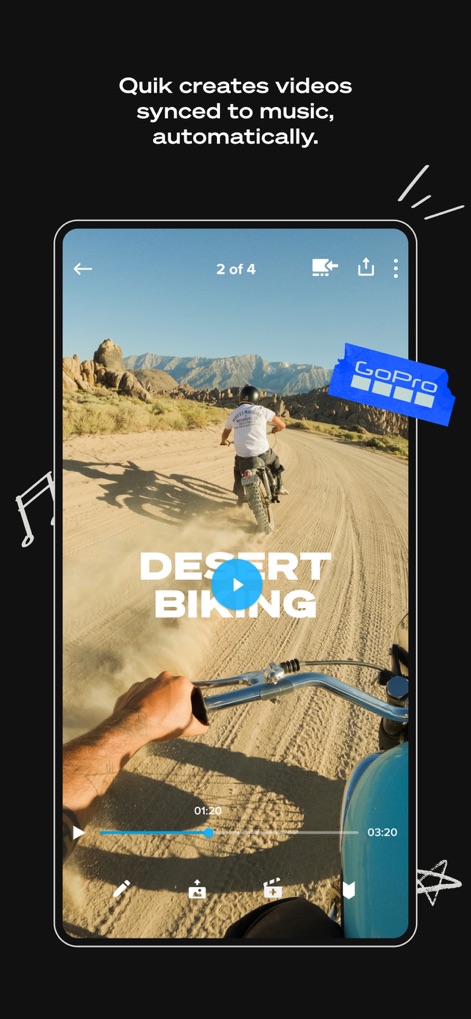 GoPro Quik - Auto-Created Adventures