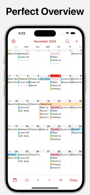 Supercal Calendar screenshot 1