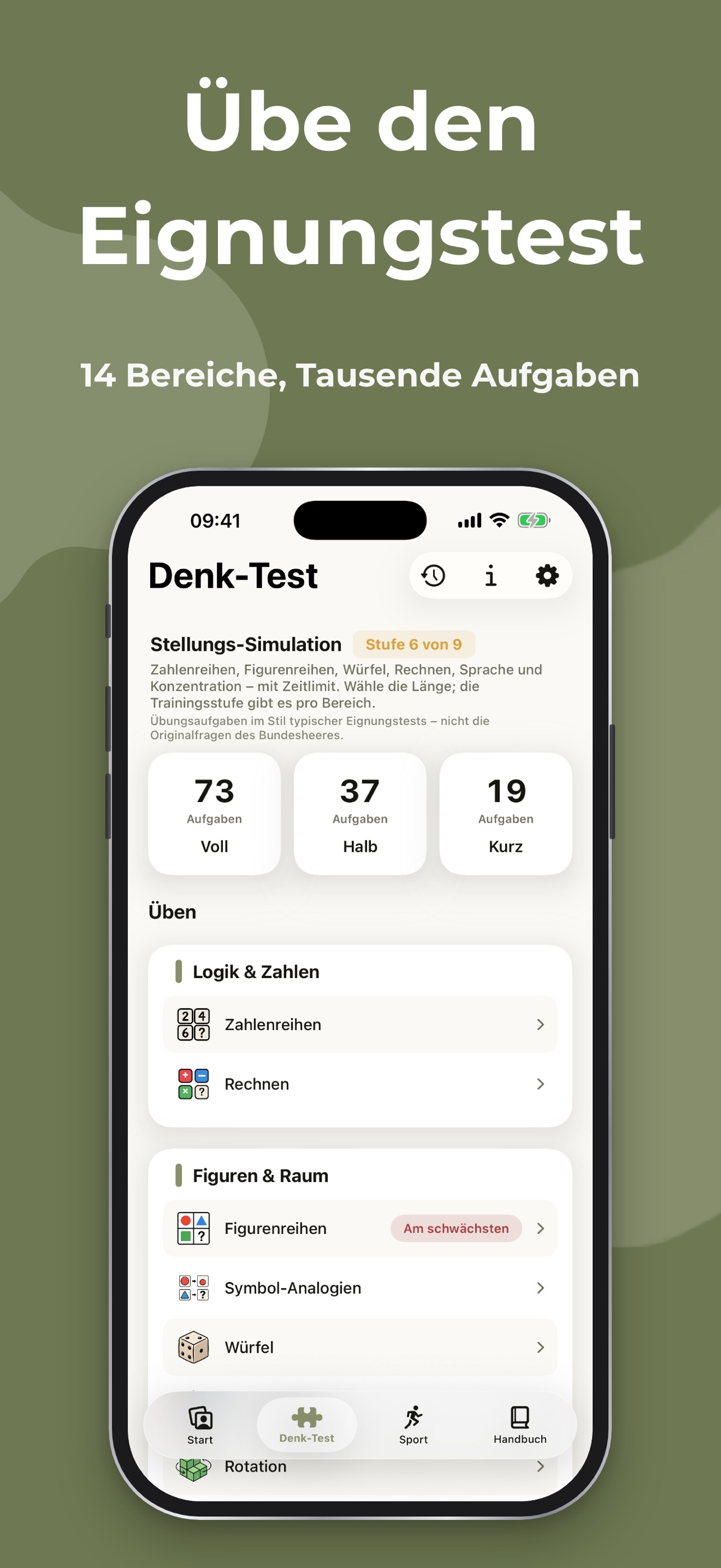 Screenshot 2 of Stellung: Eignungstest & Sport