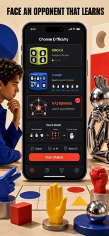 Rock Paper Scissors vs AI screenshot
