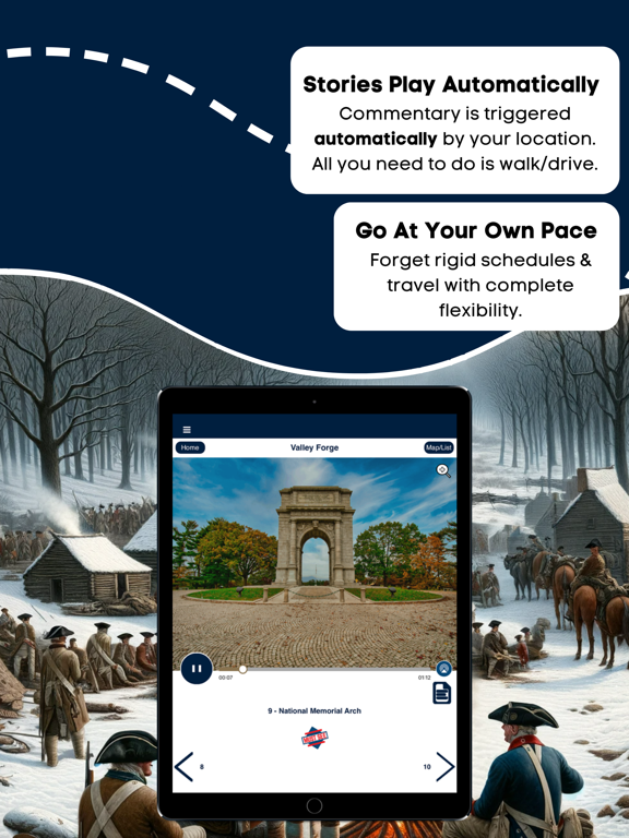 Valley Forge Historical Park iPad screenshot 3 - Travel app
