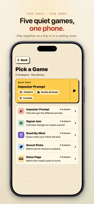 Pass Party: One-Phone Games screenshot 2