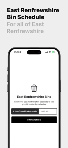 East Renfrewshire Bins screenshot
