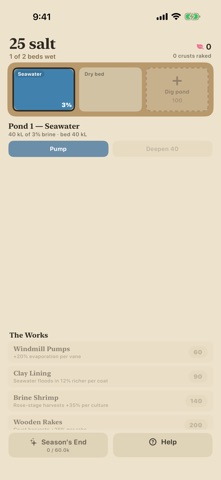 Saltern — Salt Pond Harvest screenshot 2
