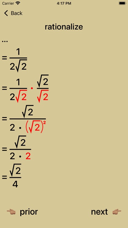 Eliminate Denominator Radicals screenshot-4