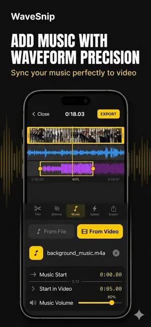 Video & Audio Editor WaveSnip screenshot 4