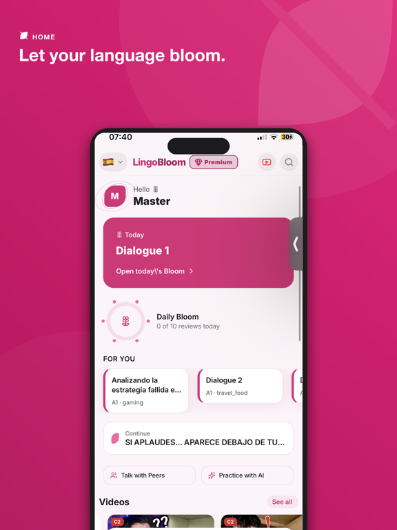 Learn Lao - LingoBloom iPad screenshot