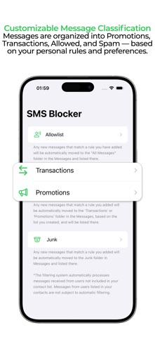 Cuspart: SMS Blocker Screenshot 1 of 4