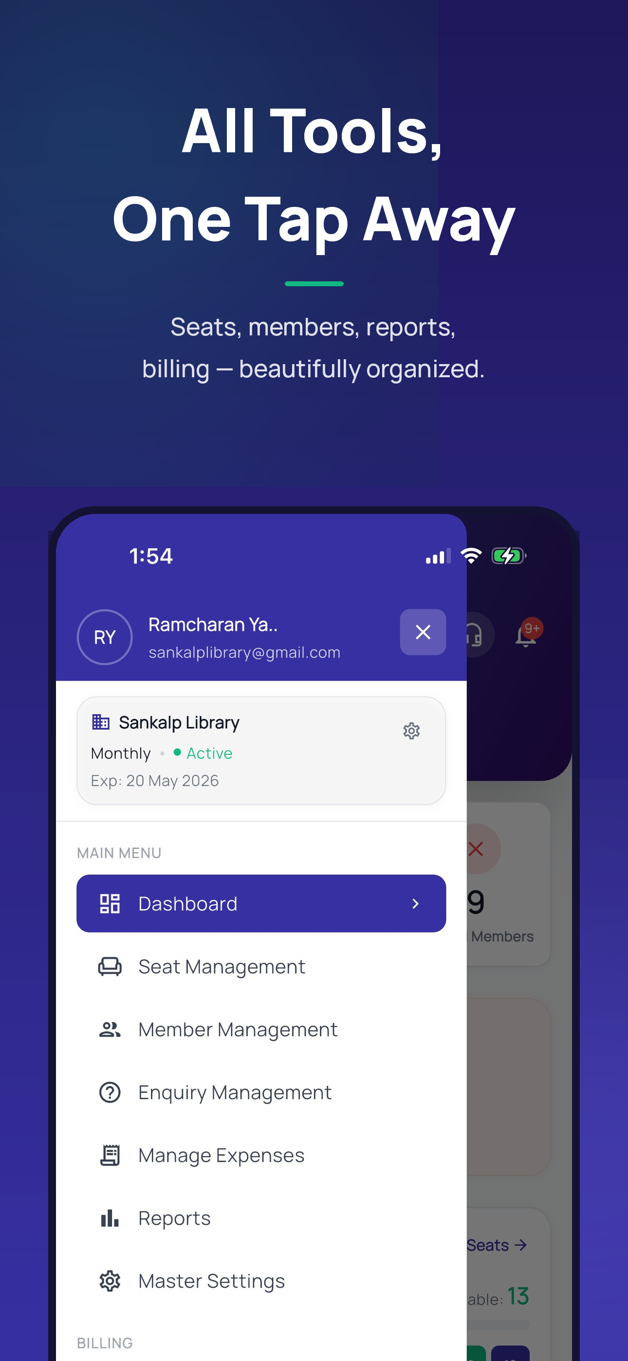 SeatWise - Library Manager