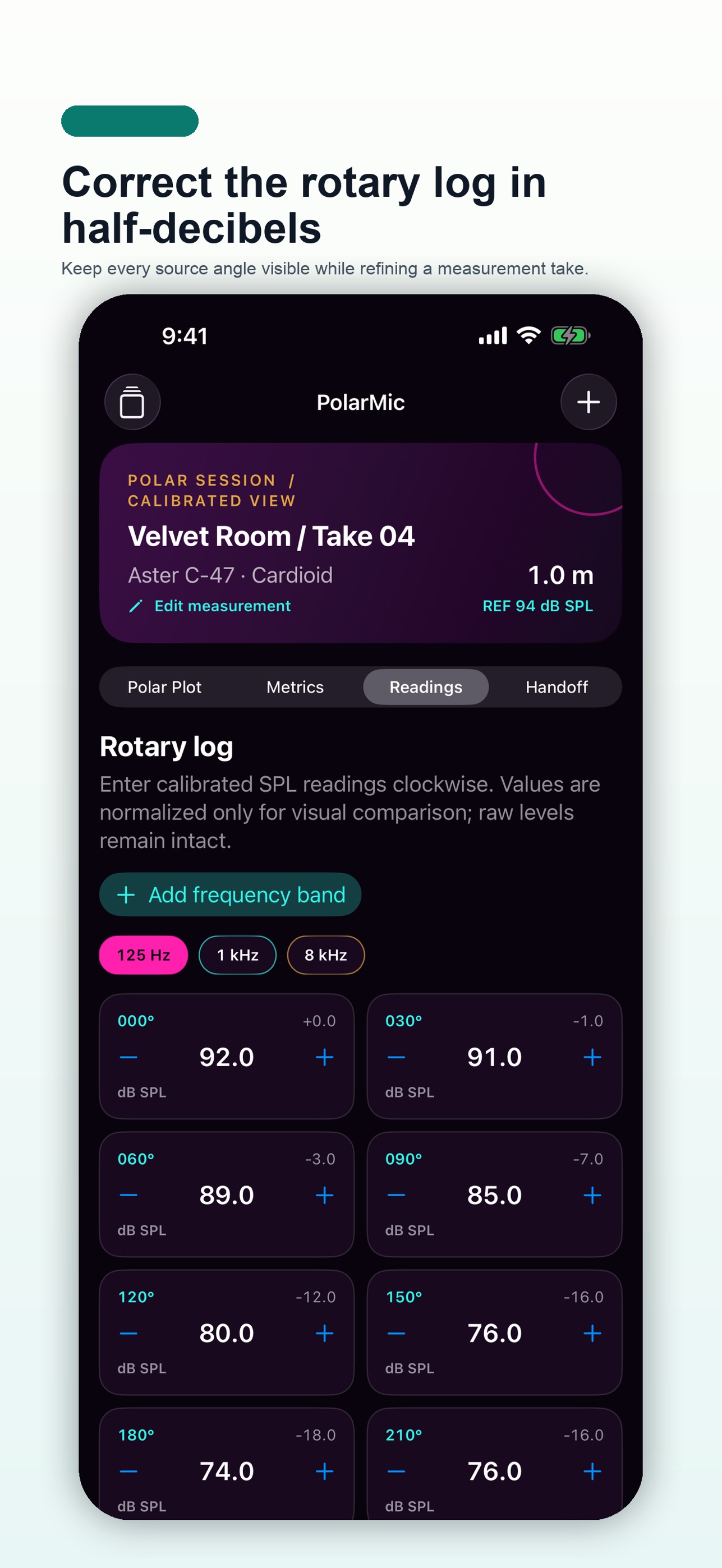 Screenshot 3 of PolarMic Measurement Lab