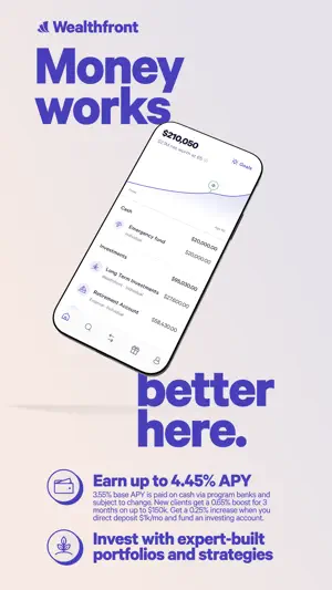 Wealthfront: Save and Invest screenshot 1
