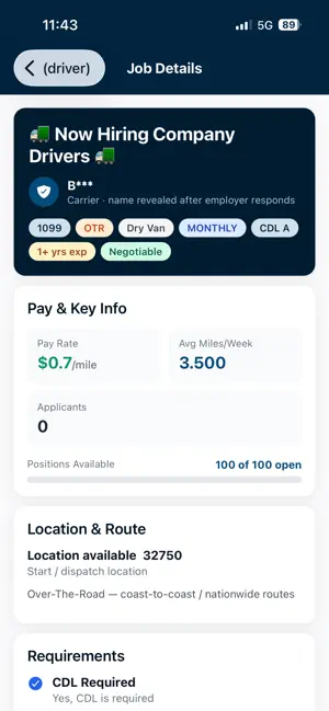 iTrucker.us screenshot 3