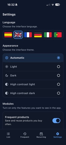 ListaSimple - Shopping list Screenshot 1 of 8