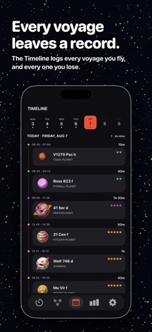 Planeta: Pomodoro Focus Timer iPhone screenshot