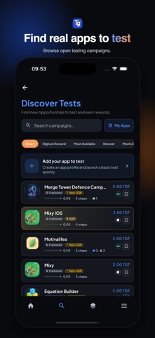Testogethr screenshot