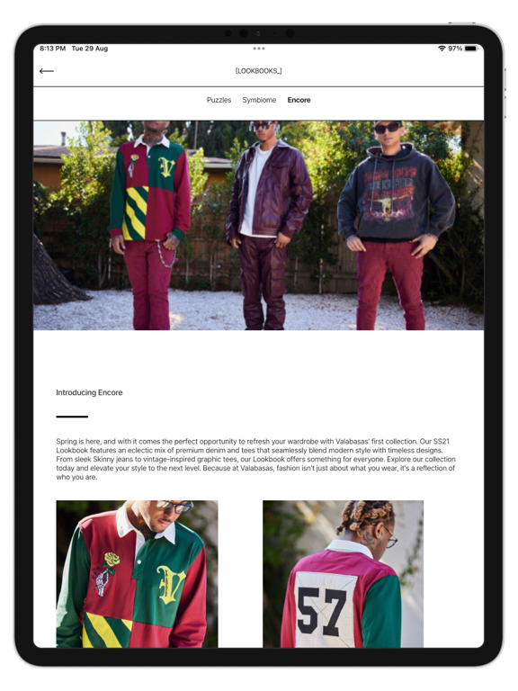 Valabasas iPad screenshot 5 - Shopping app