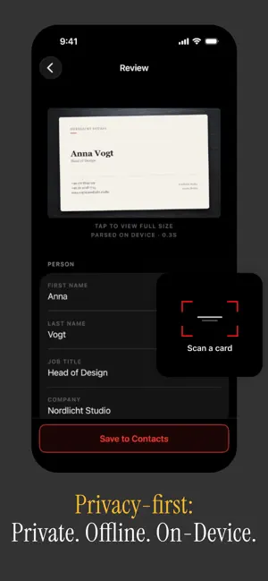 Business Card Scanner CardScan screenshot 2