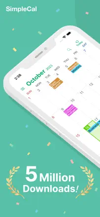 Simple Calendar - SimpleCal : capture d’écran 1 sur 7