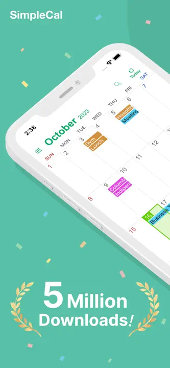 Simple Calendar - SimpleCal : capture d’écran 1 sur 7