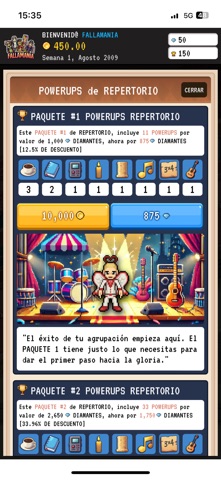 Fallamania screenshot