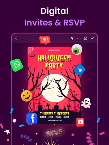 Invitation Maker - Card Maker iPad screenshot