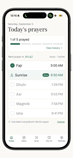 Mozzi: Prayer Times & Qibla screenshot 2