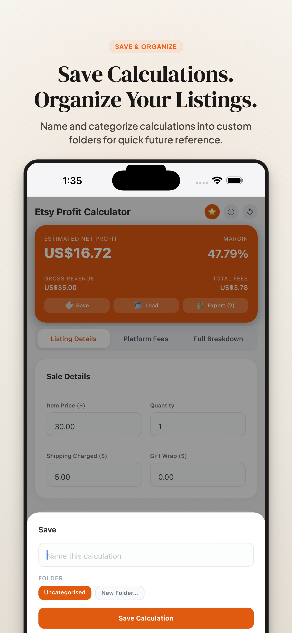 Seller Profit Calc screenshot 4