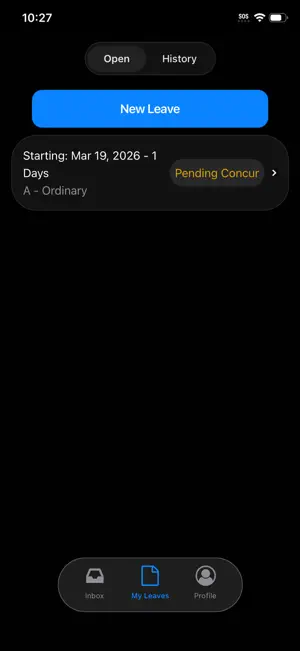 LeaveWeb Mobile screenshot 2