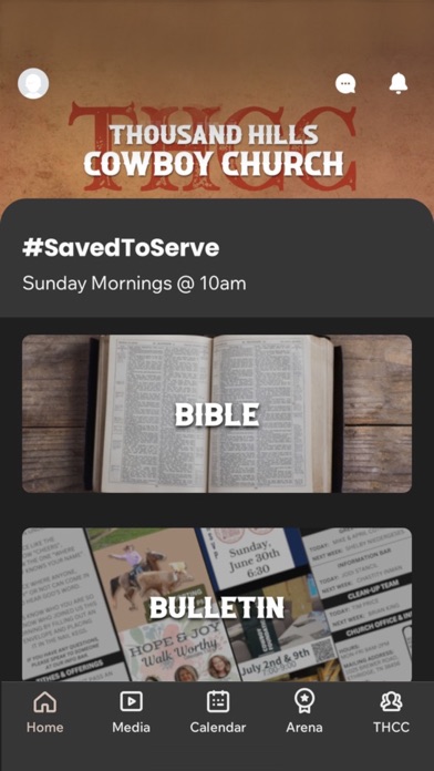 Screenshot 1 of Thousand Hills - Cowboy Church App