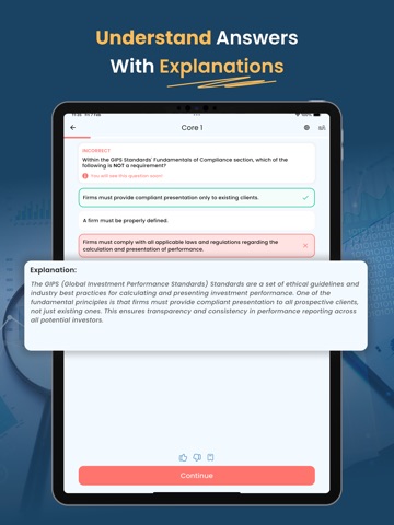 CFA Level 1 Exam Prep 2026 iPad screenshot