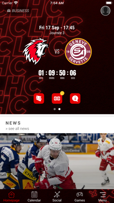 Screenshot #1 pour Lausanne HC