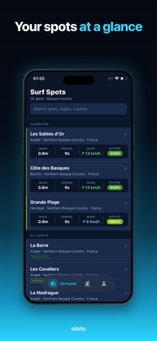 Olatu Surf Forecast screenshot