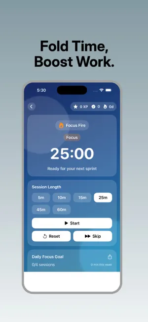 Focus Fold: Pomodoro Timer screenshot 3