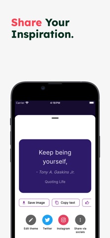Quoting Life (QL) screenshot