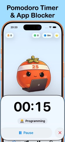 Focus Lock : Pomodoro Timer iPhone screenshot